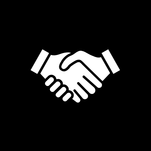 Illustration of two hands shaking.