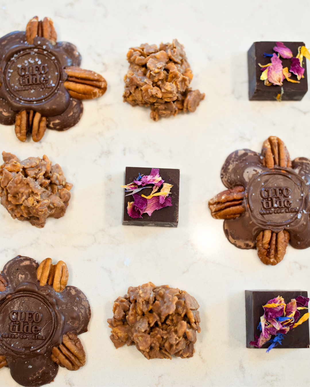 Handmade Chocolate in Texas Cleotildehandchocoall.png