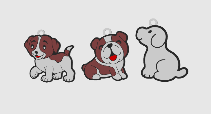 Cute Dog Keychains