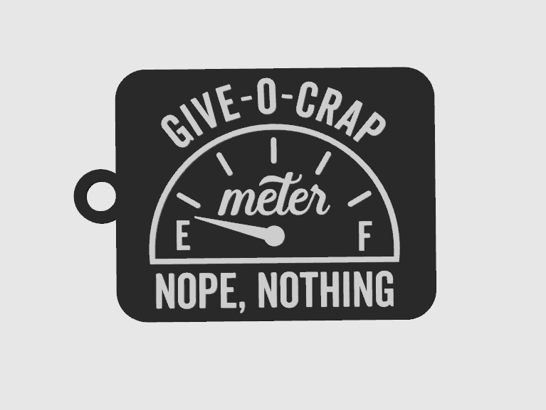Give-O-Crap Keychain