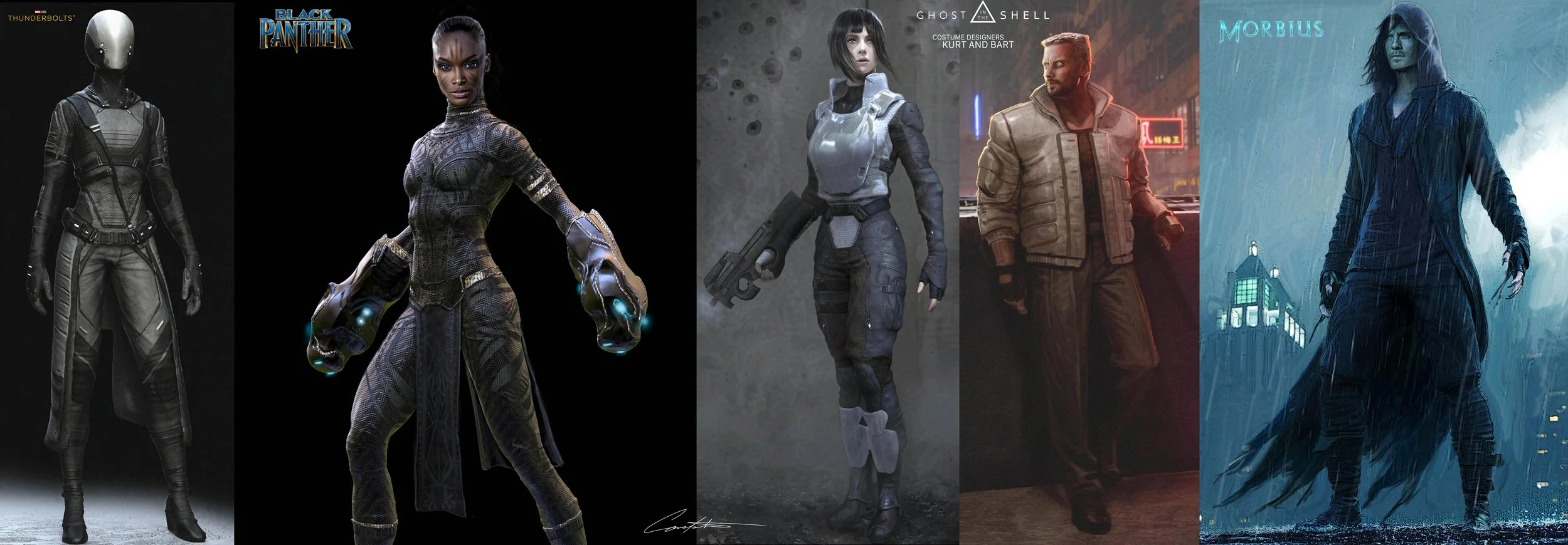  THUNDERBOLTS, BLACK PANTHER, MOBIUS&nbsp; 
I Marvel Studios Visual Development
&nbsp; GHOST IN THE SHELL&nbsp; 
I Costume Designers Kurt + Bart