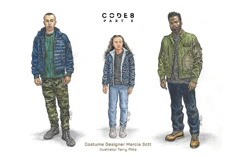  CODE 8: Part II &nbsp; 
I Costume Designer: Marcia Scott 