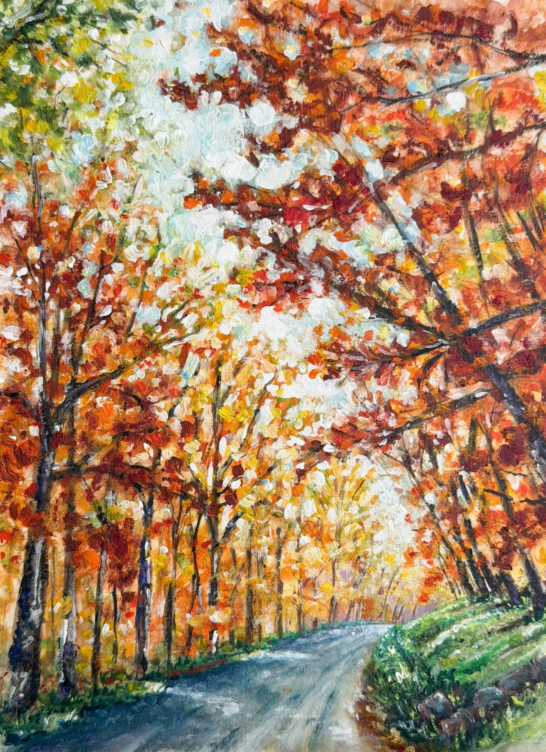 "Flickering Through Autumn" - Fine Art Print