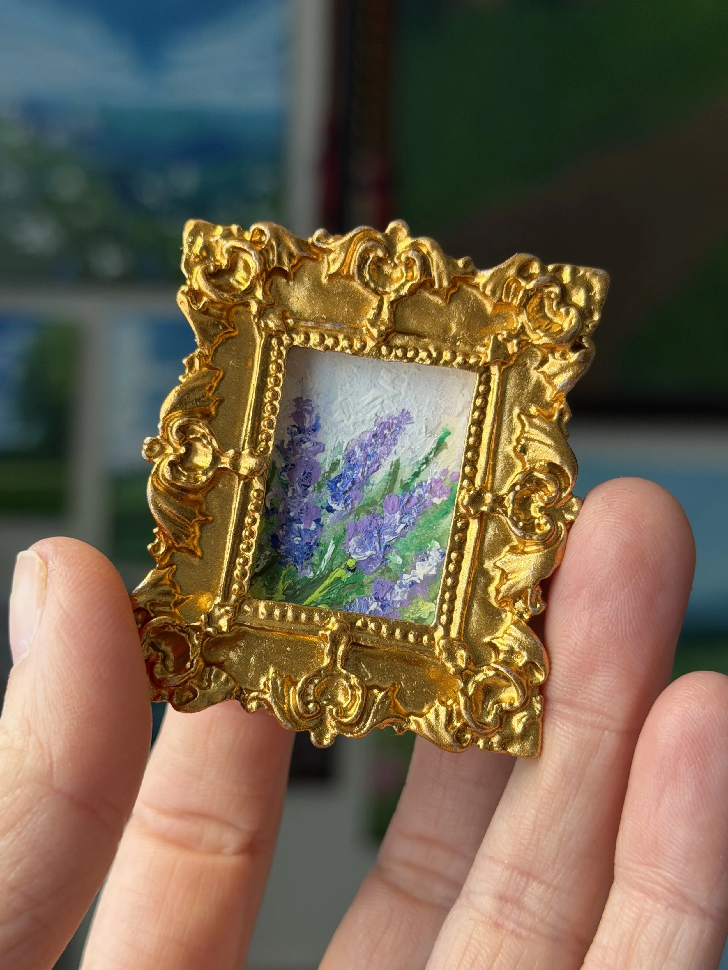 Lavender Framed Art Magnet