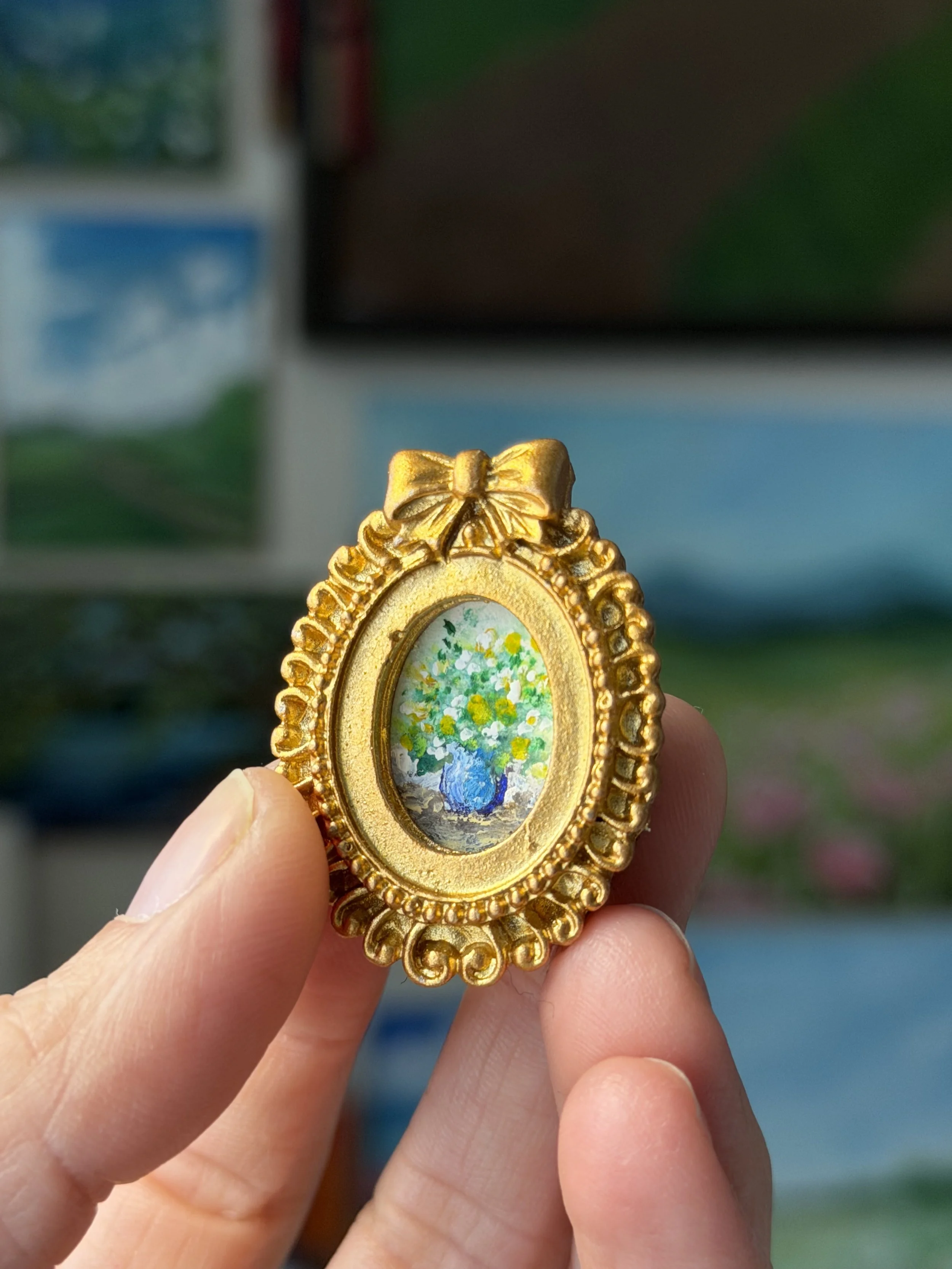 Dainty Bouquet Mini Framed Art Magnet