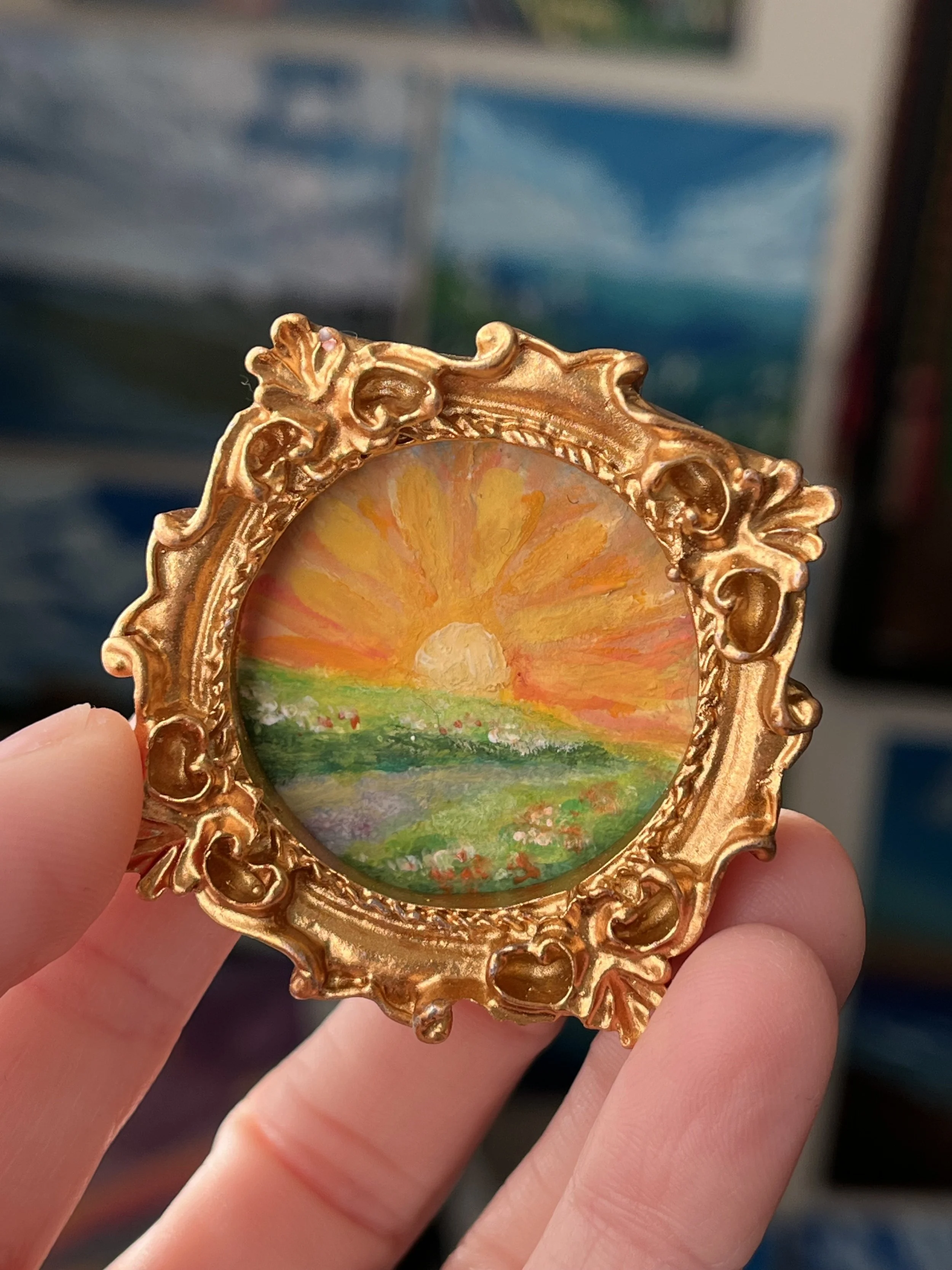 Sunset Mini Framed Art Magnet