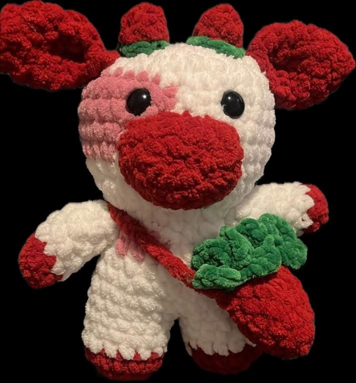 Strawberry Cow with strawberry bag
