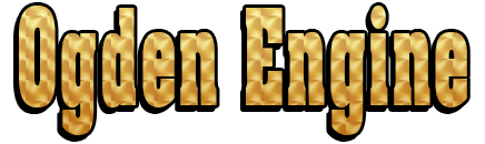 Text that says 'Oden Engine' in gold-colored, 3D-style letters