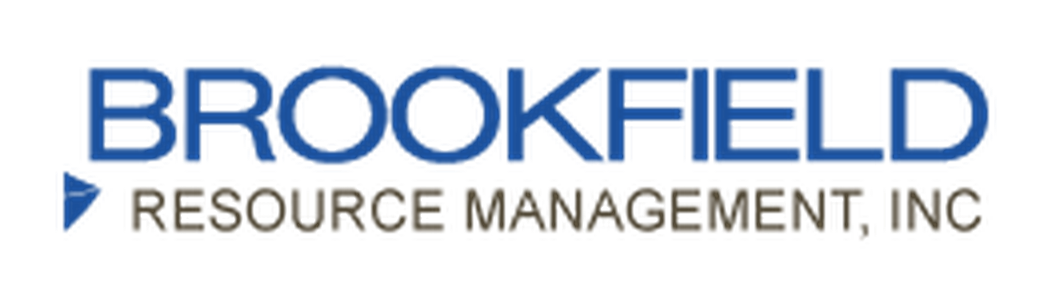 Logo for Brookeeld Property Management Inc. with the company name in blue and orange text.