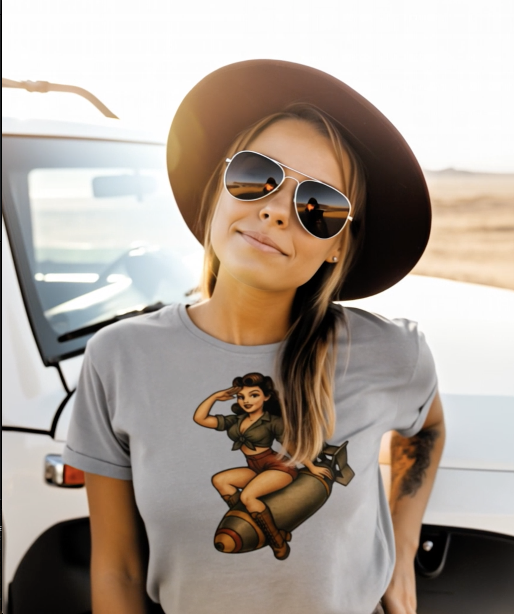 Pin Up Military Girl