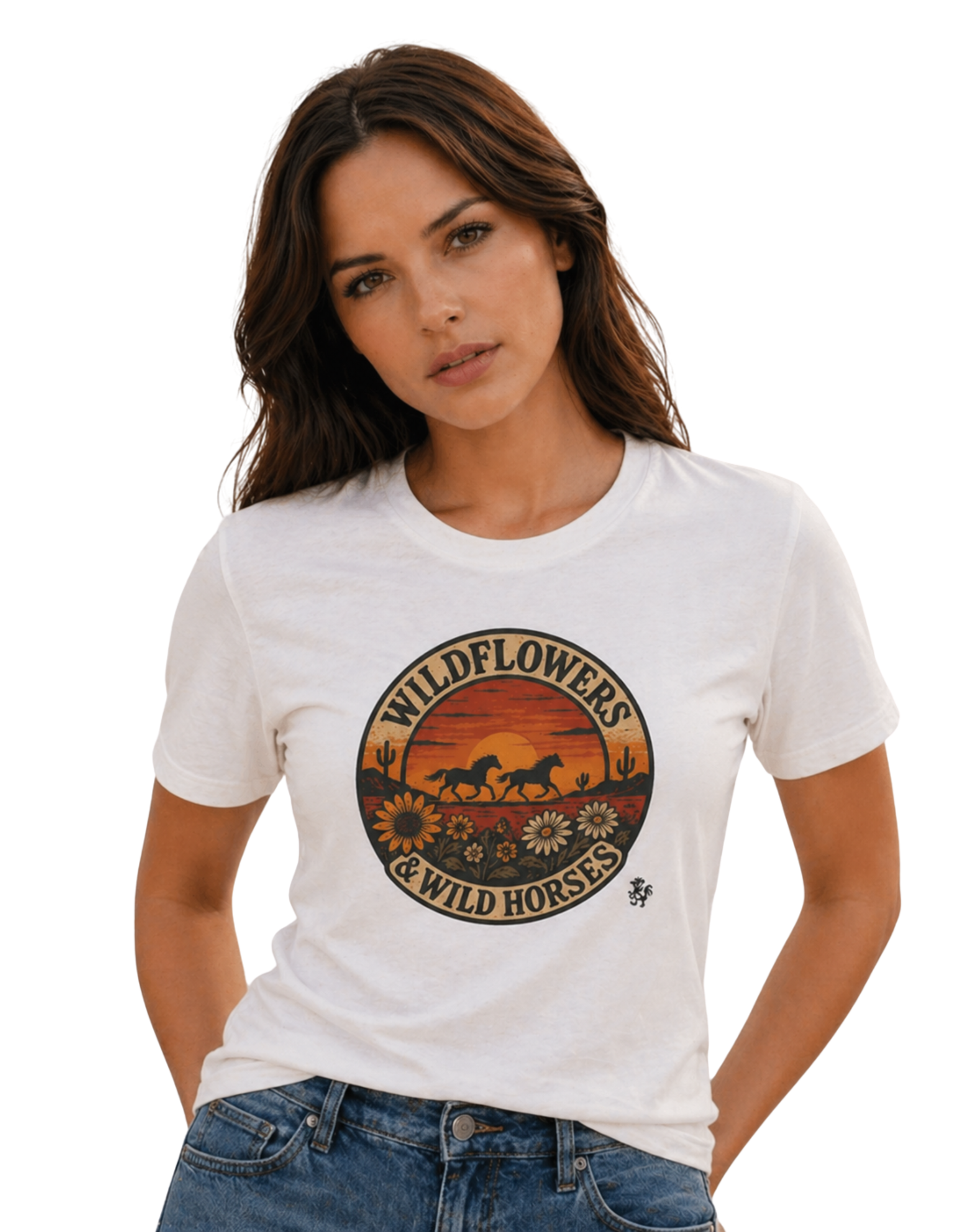 Wildflowers and Wild Horses