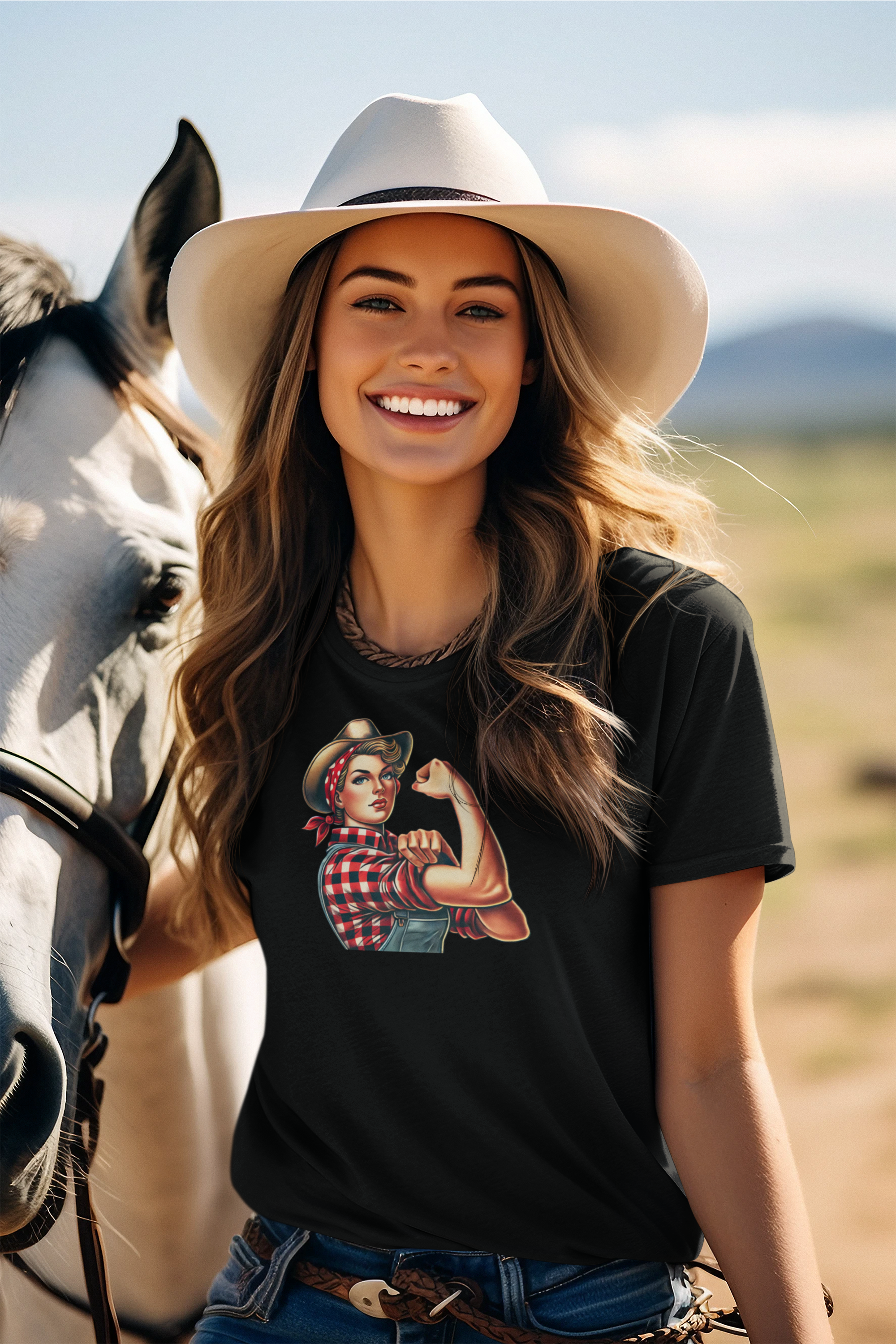 Cowgirl Rosie The Riveter