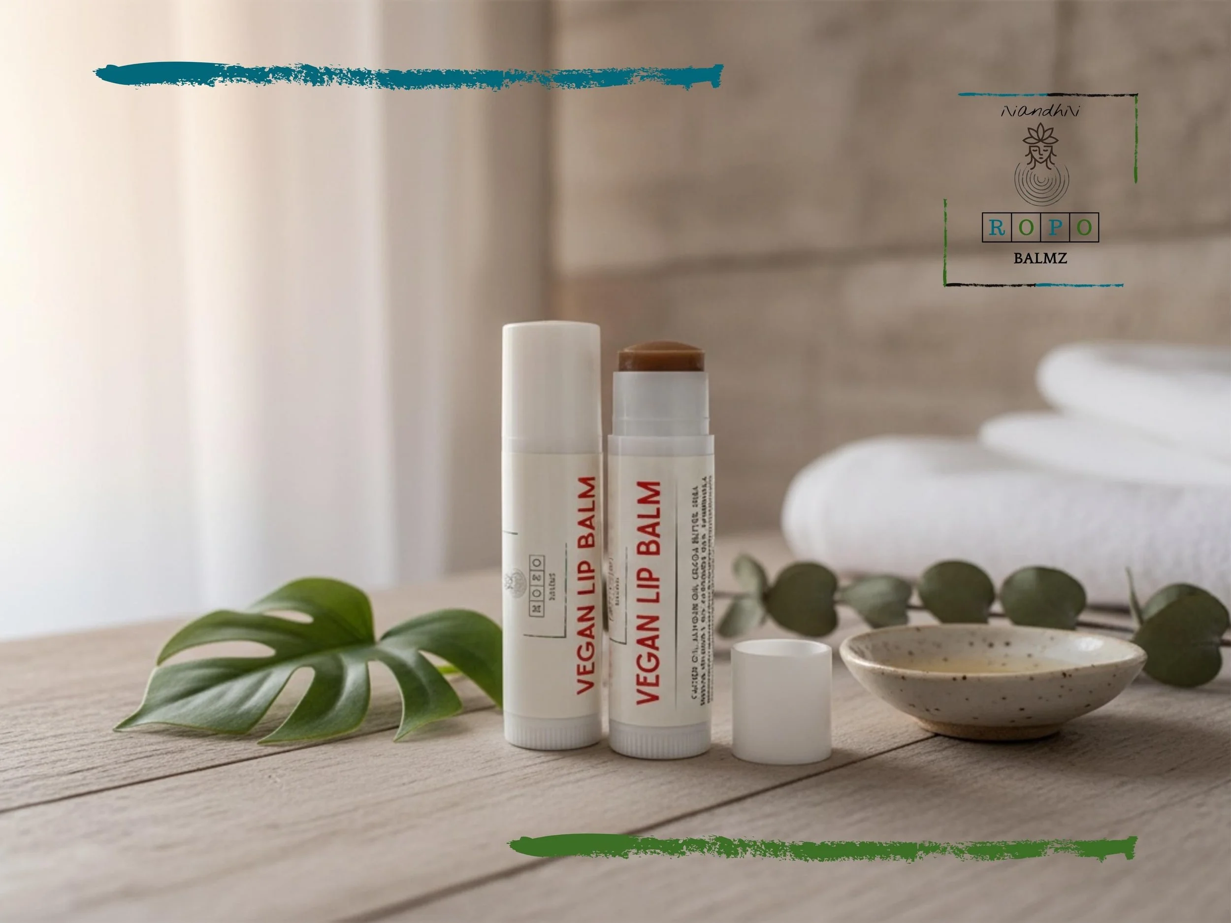 Vegan Lip Balm | Shea Butter, Cocoa, Vitamin E (5ml) | ROPO Balmz