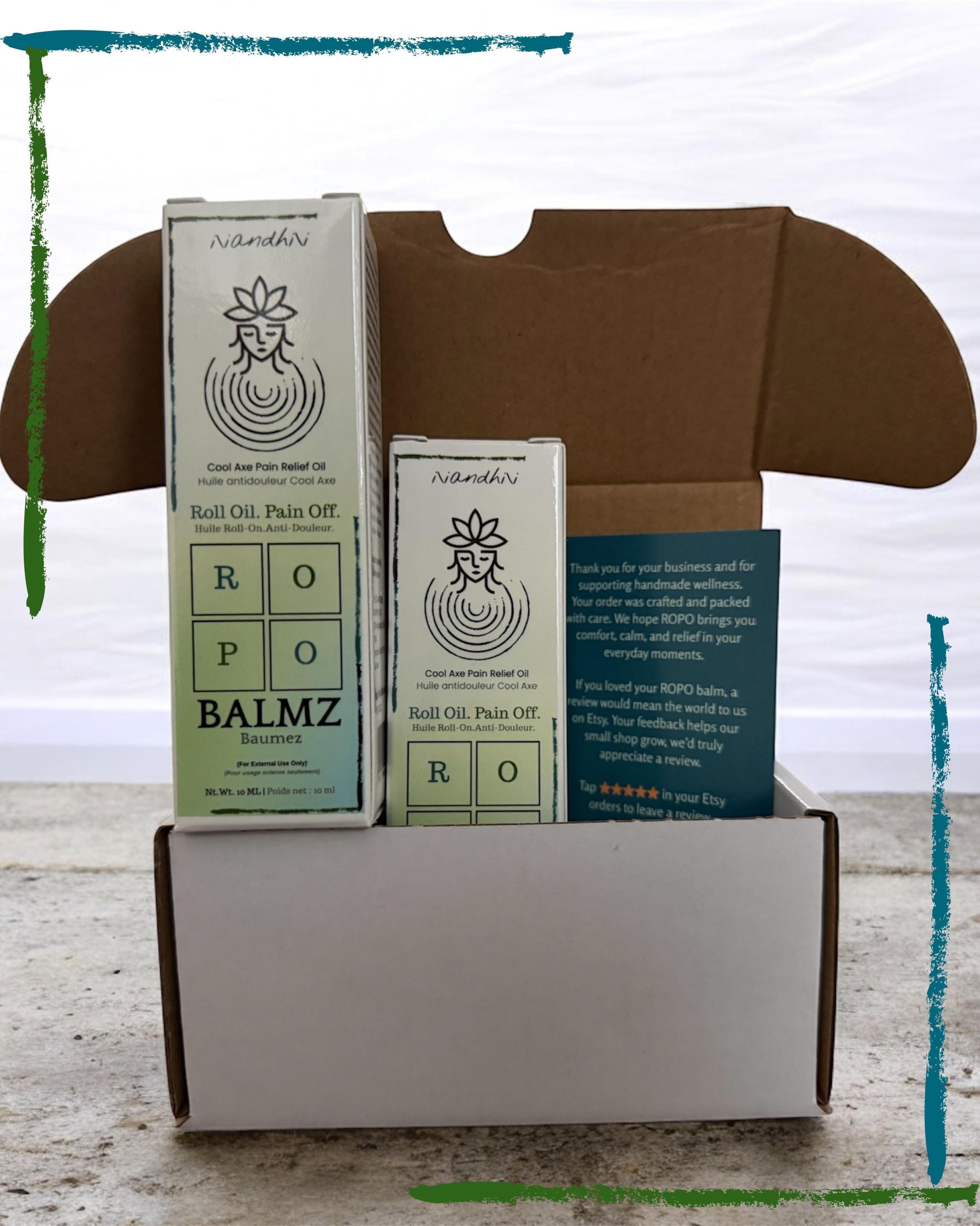 Axe Pain Relief Oil | Herbal Remedy Roll-On (10ml) | ROPO Balmz