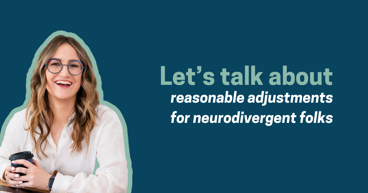 What is the difference between workplace adjustments and accommodations for neurodivergent staff