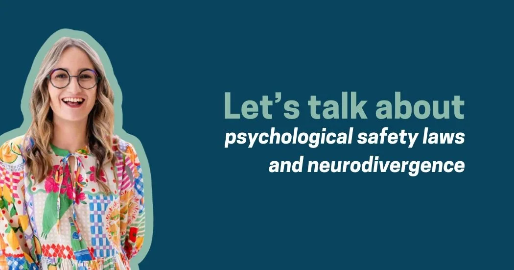 How do Australian psychosocial risk laws apply to neurodivergent workers