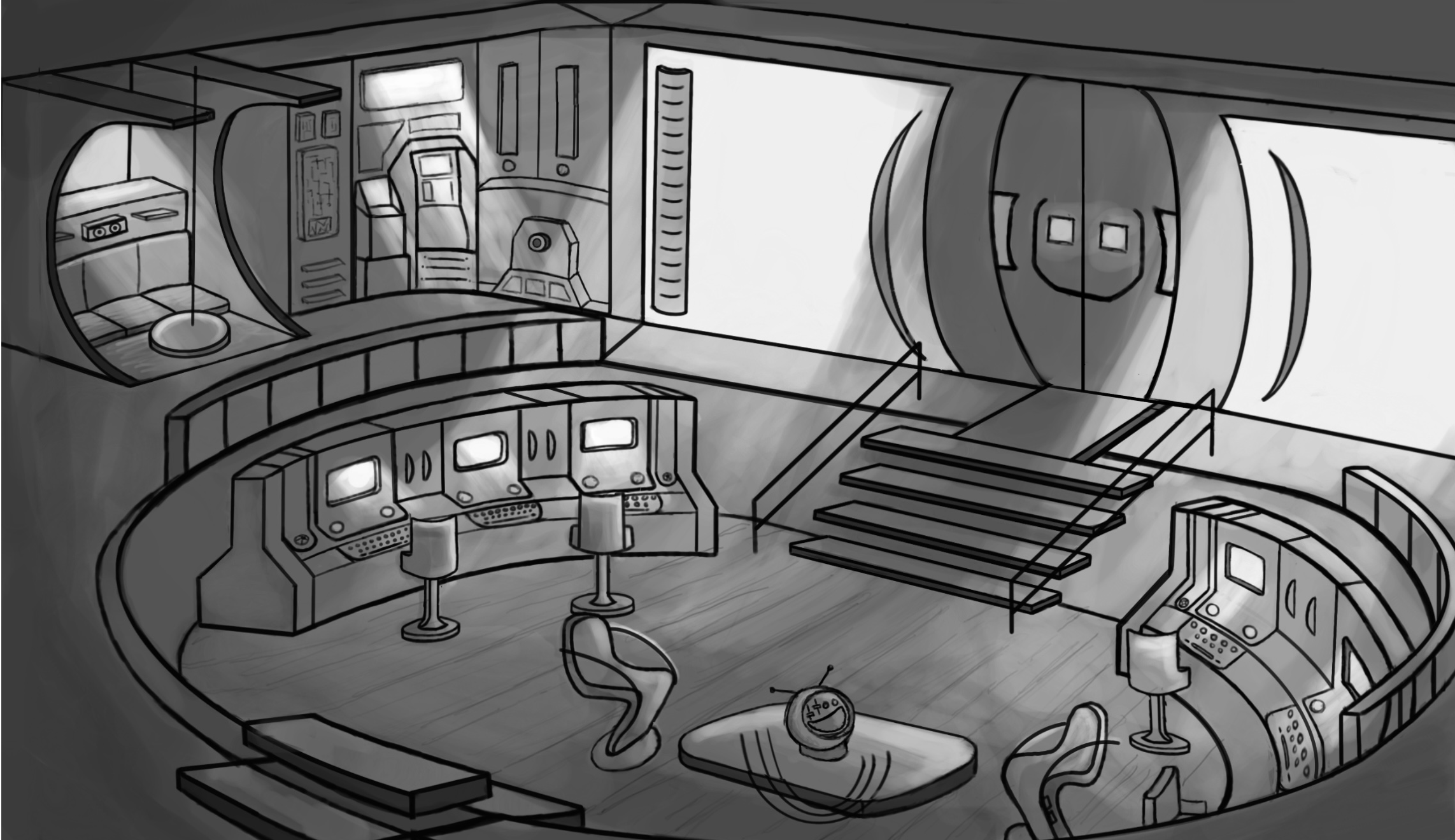 Space Laboratory Interior