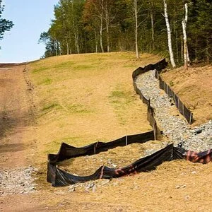 Infrastruct Civil erosion control measures on a Middle Tennessee construction jobsite