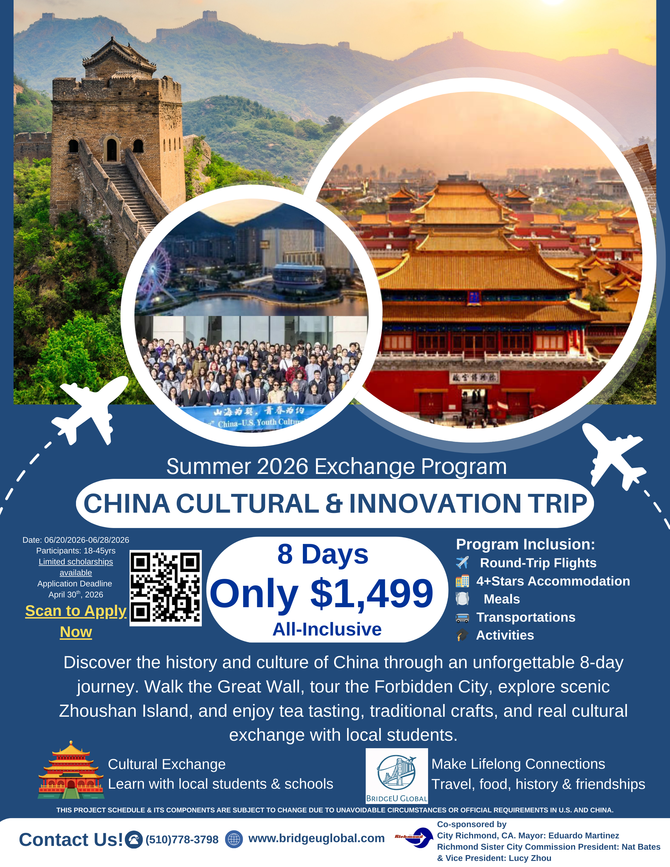2026 BridgeU Global Cultural Exchange Program