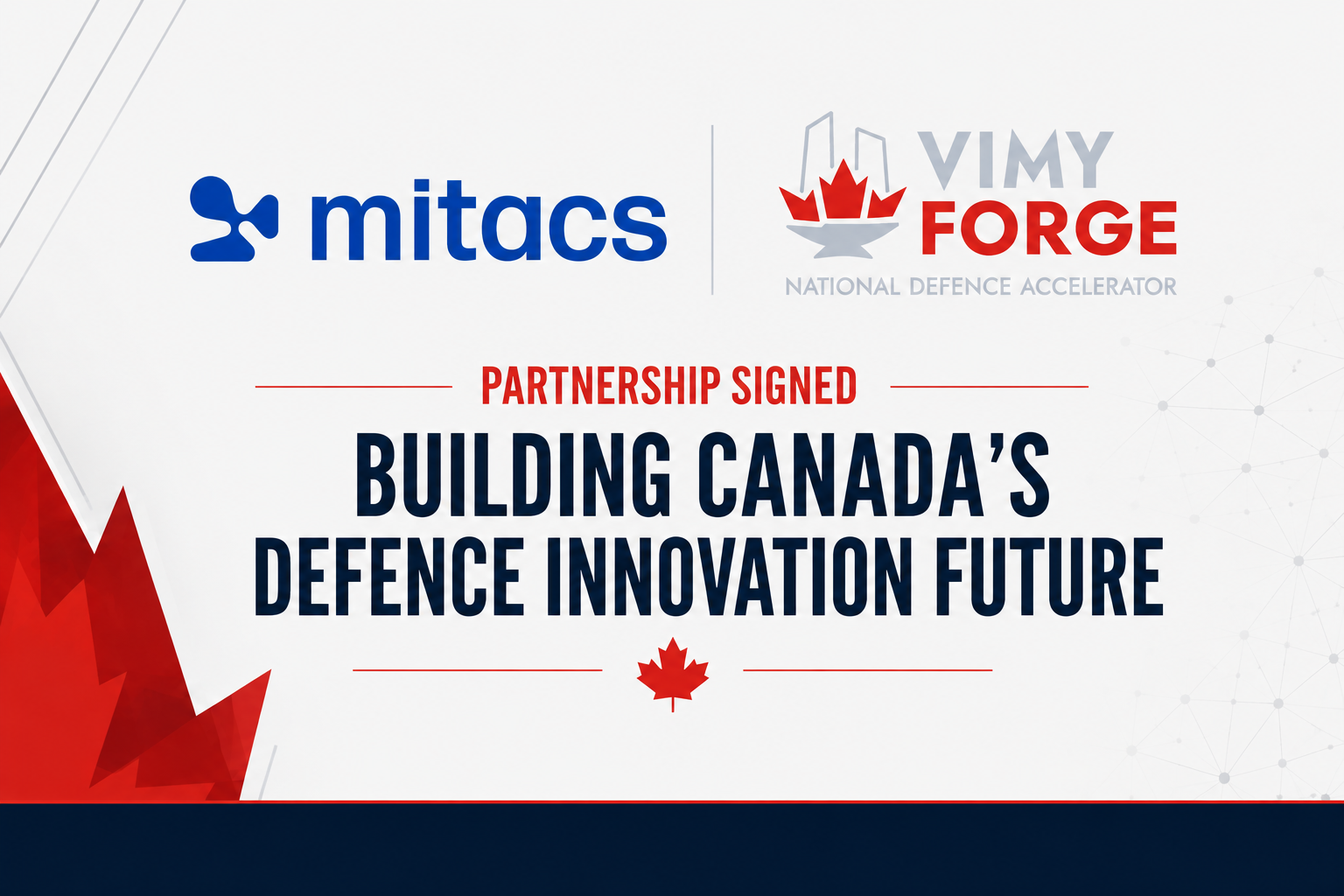 Mitacs and Vimy Forge partner to strengthen Canada's defence innovation ecosystem