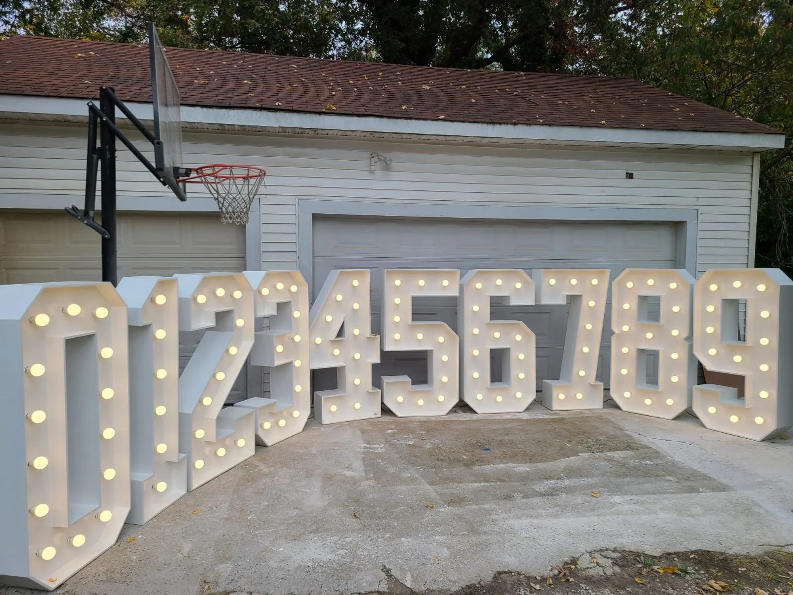 4 Foot Marquee Numbers 0-9 (2 Sets)