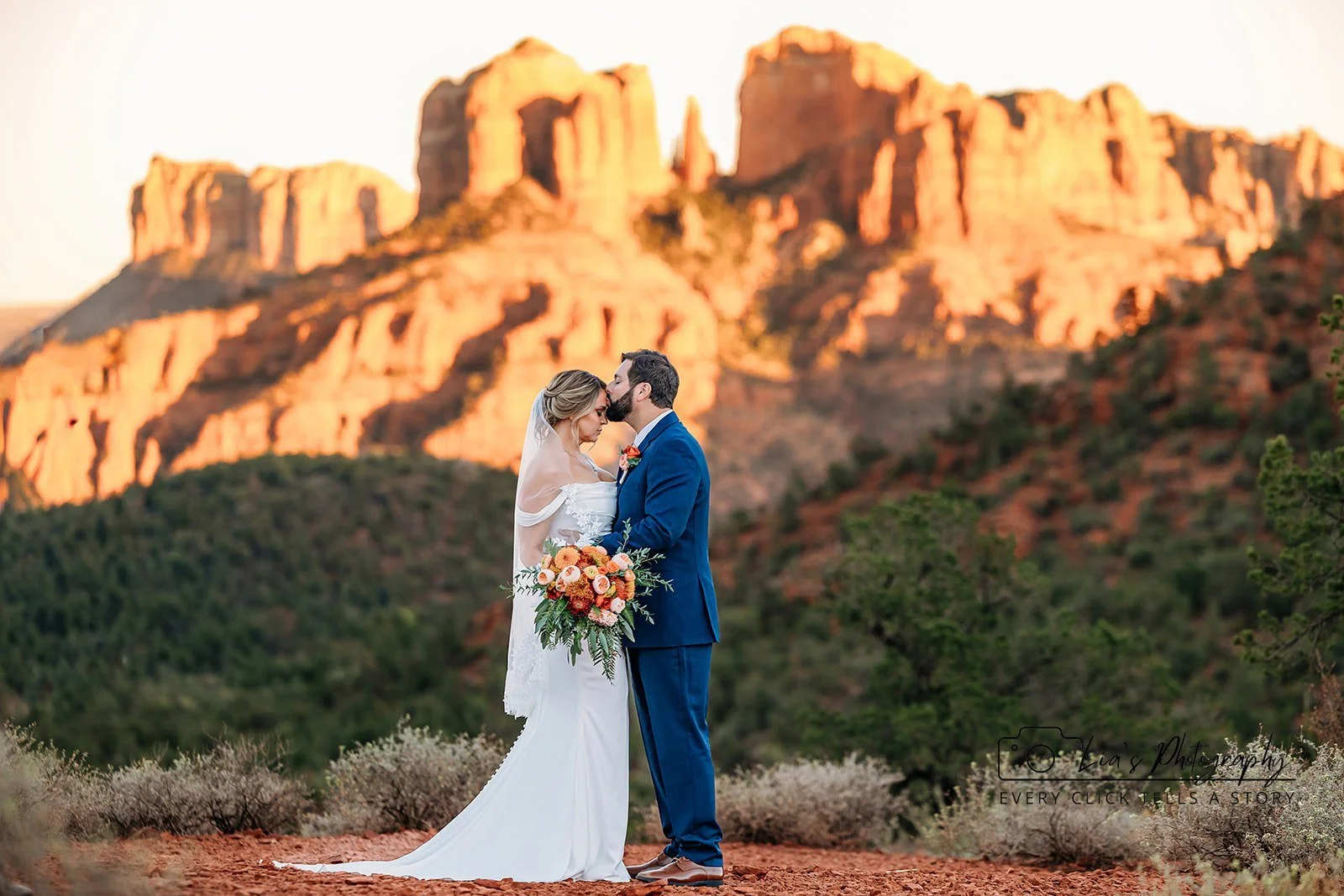 bride and groom sunset - sedona - photographer.jpg