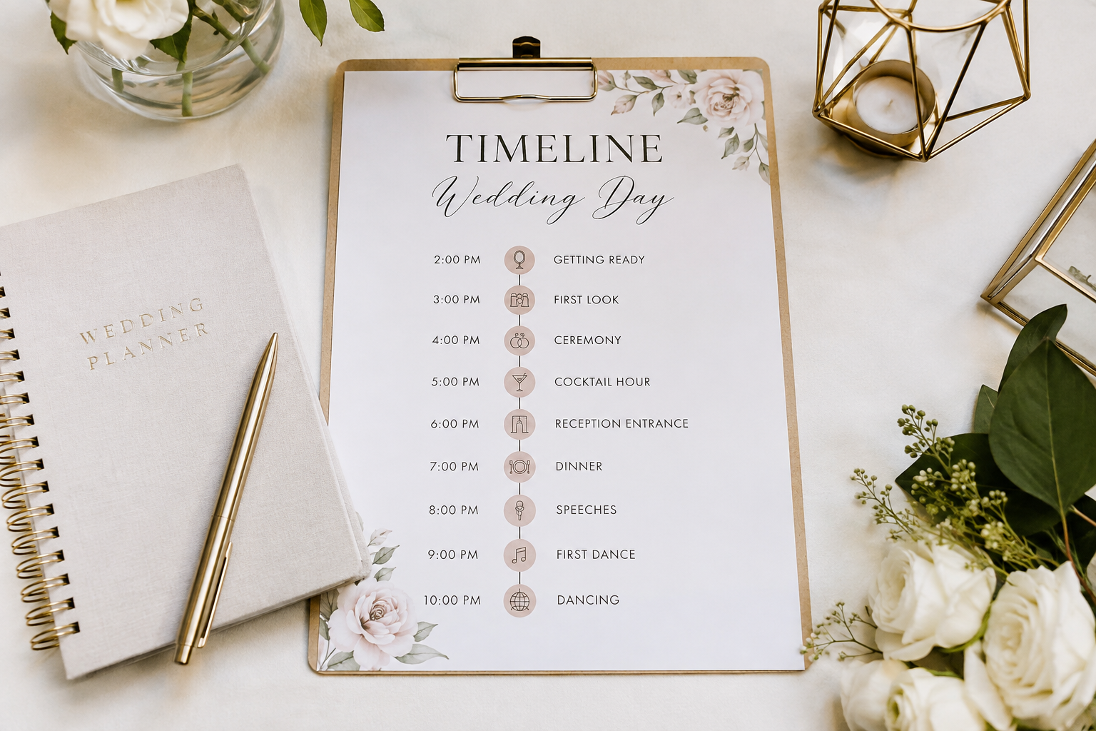 Why the Right Wedding Day Timeline Is So Important