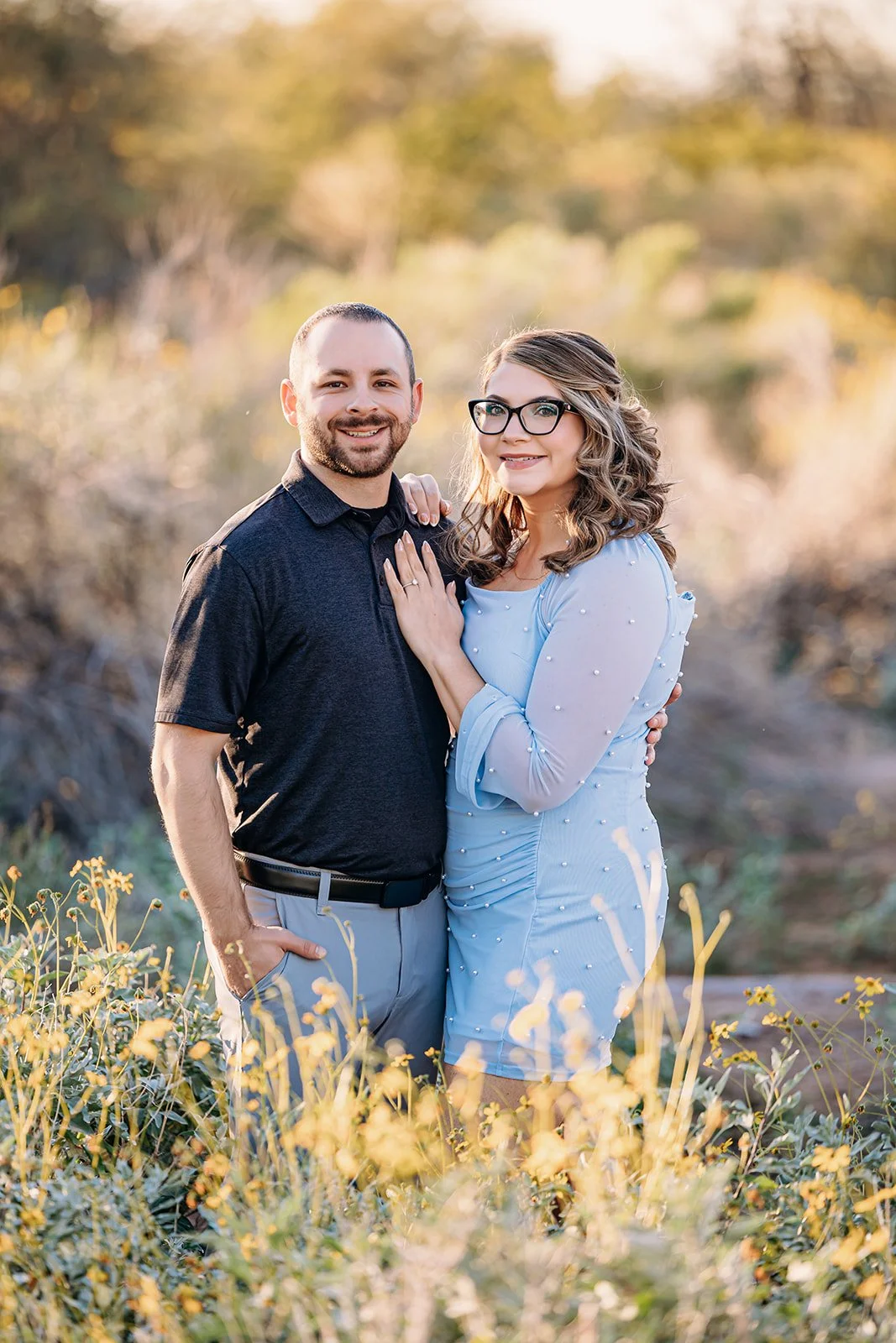 Phoenix engagement photographer Romantic engagement photos  