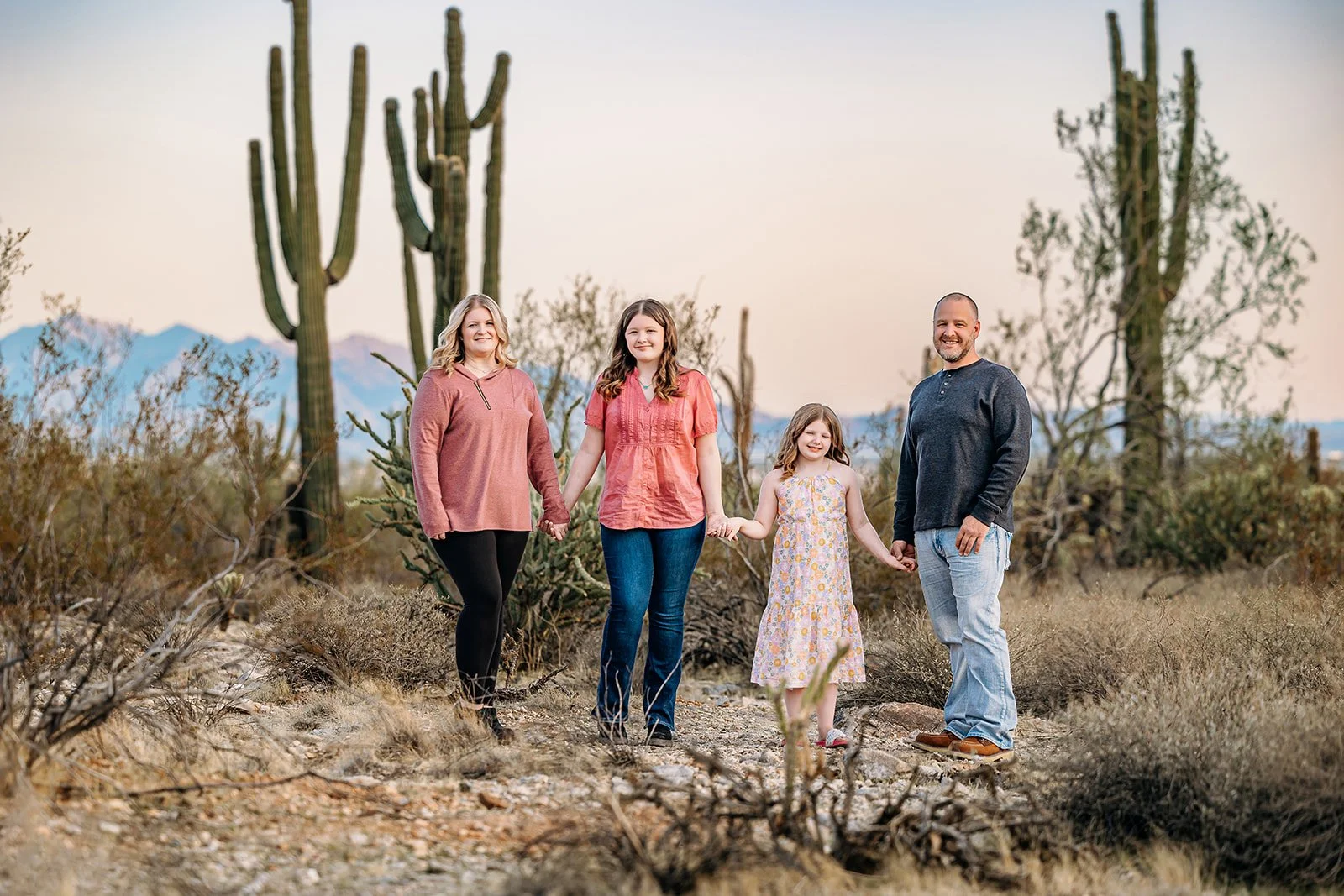 Family pictures in Scottsdale, Arizona