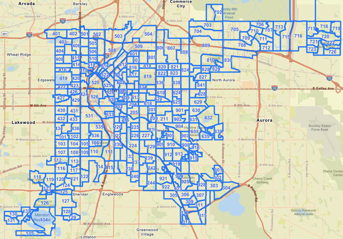 Map of Denver Precincts