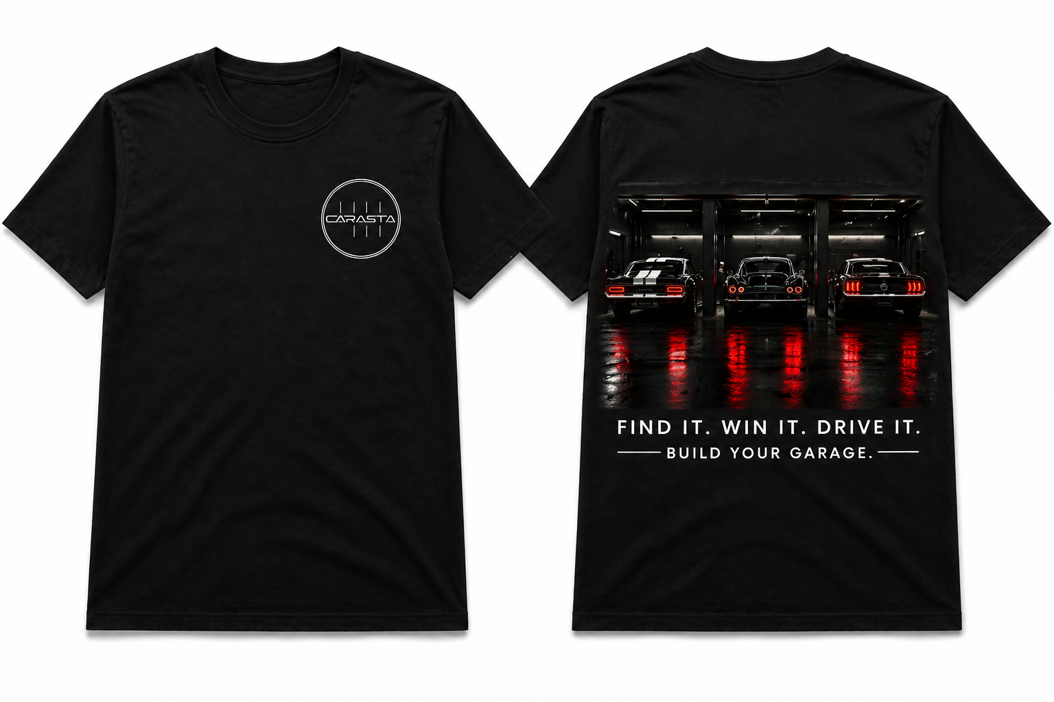 Vintage Garage Black T-Shirt