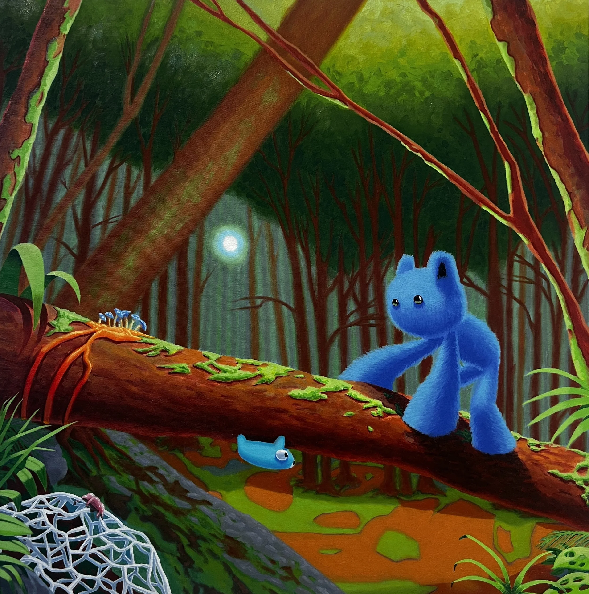 "Las Escondidas" 
Oil on canvas 
22x22 in
-sold