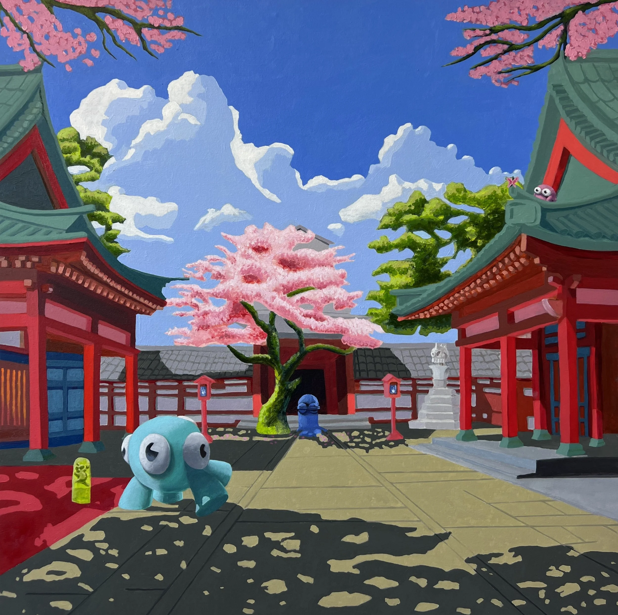 "Encontrar La Paz" 
Oil on canvas 
36x36 in
-sold