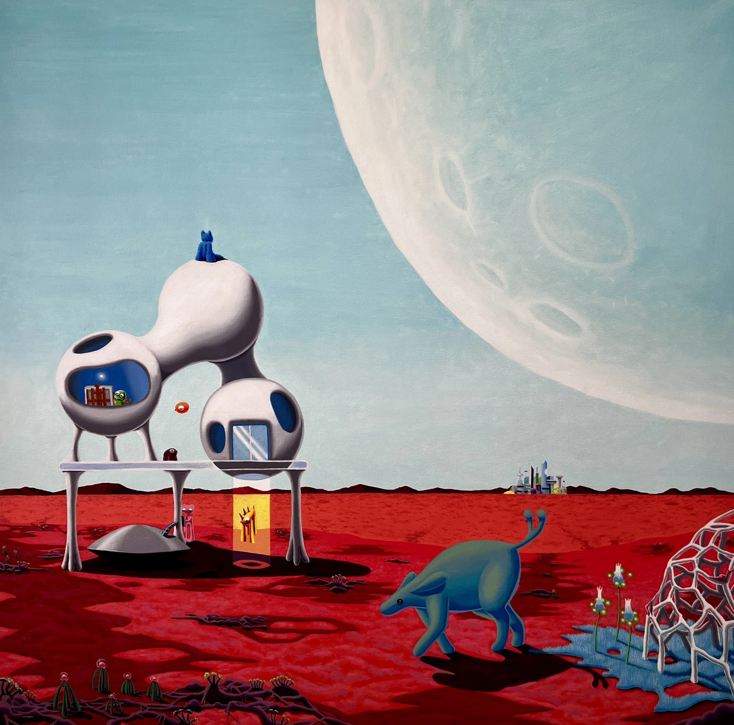 "Guidance" 
Oil on canvas 
46x46 in
-Email for inquiries