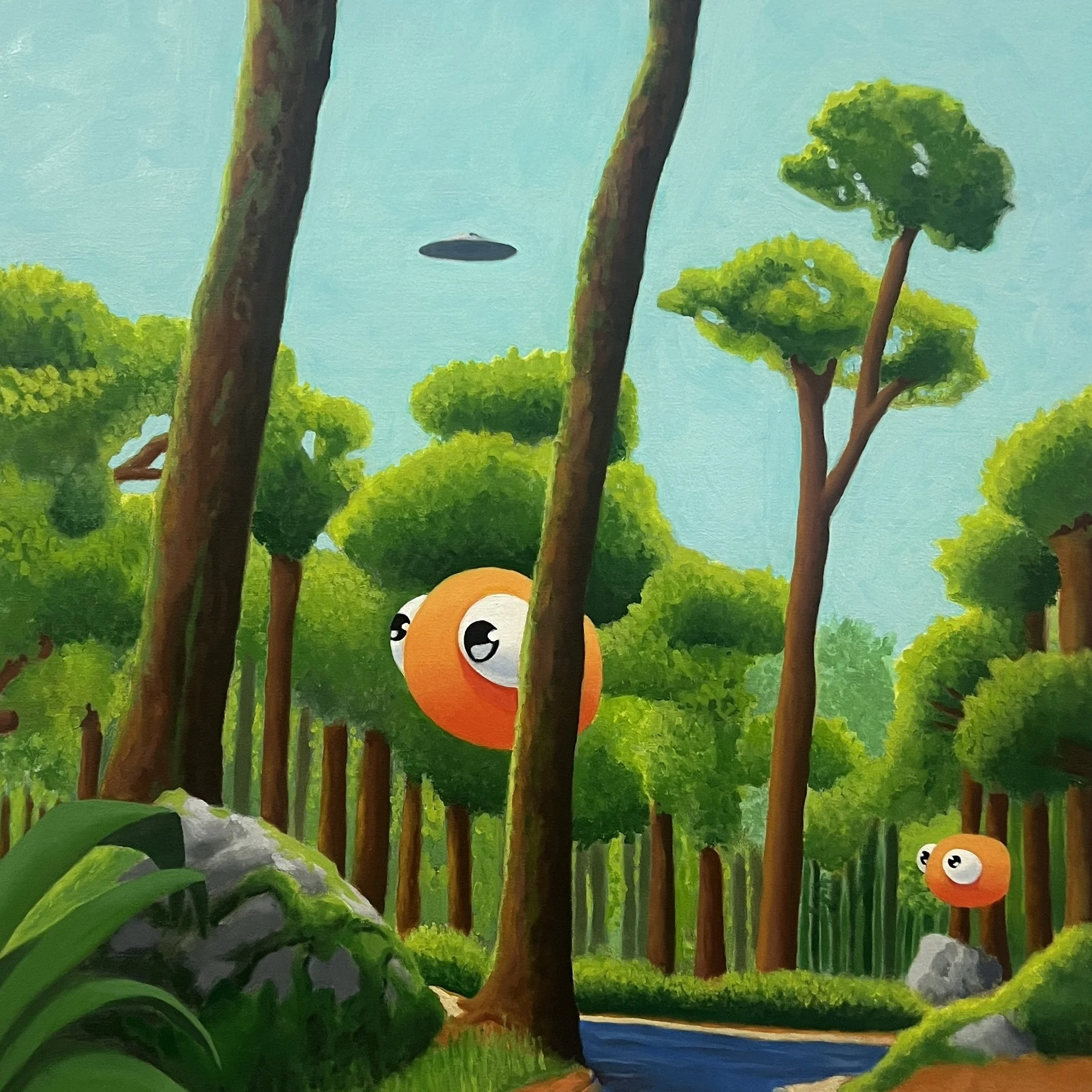 "Sigueme" 
Oil on canvas 
24x24 in
-sold