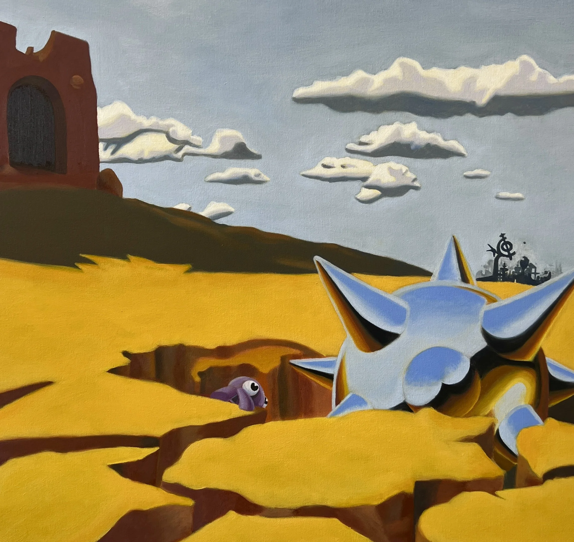 "Flight Test" 
Oil on canvas 
24x24 in
-sold