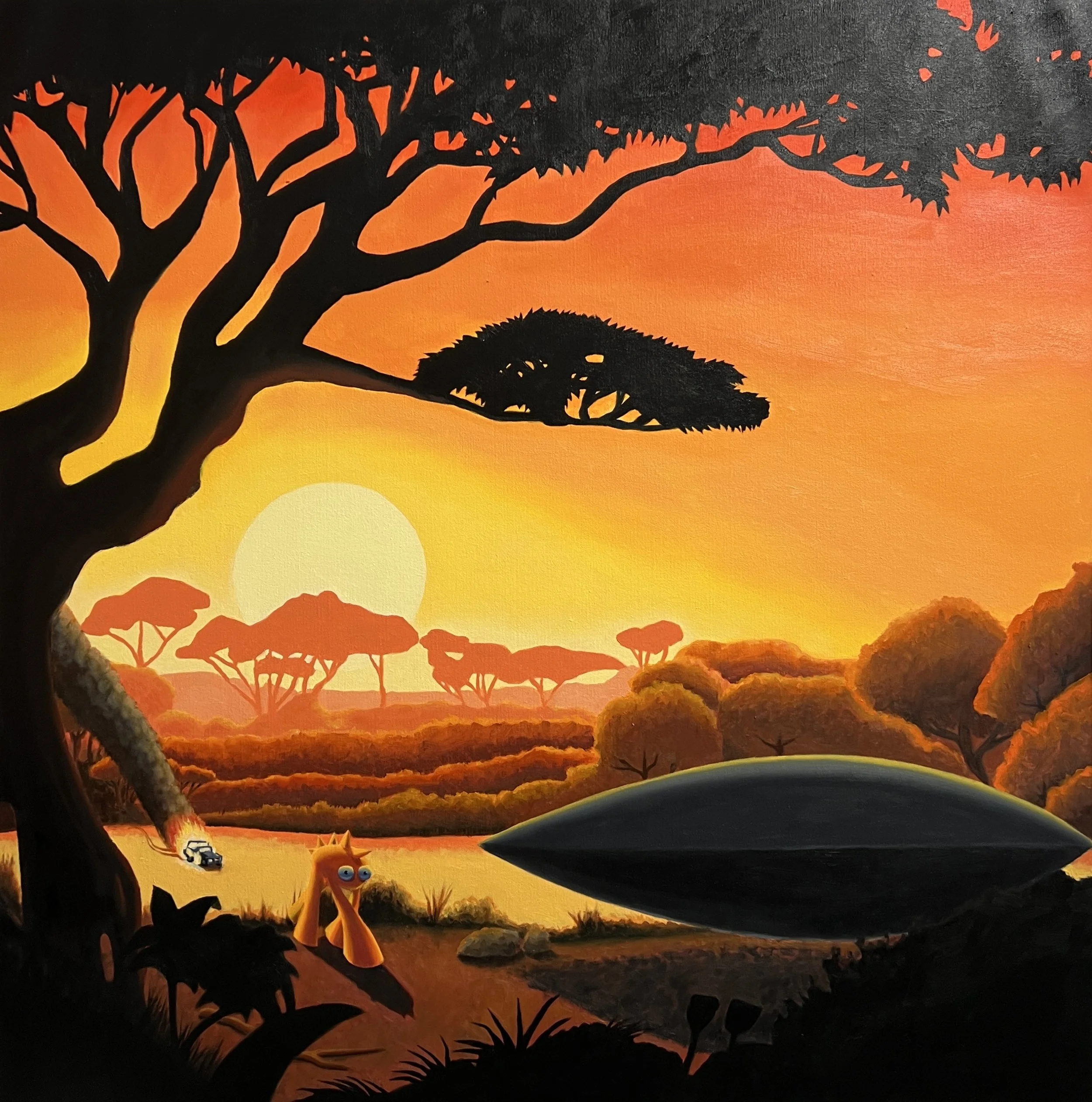 "Tried To Turn It On" 
Oil on canvas 
36x36 in
-Email for inquiries