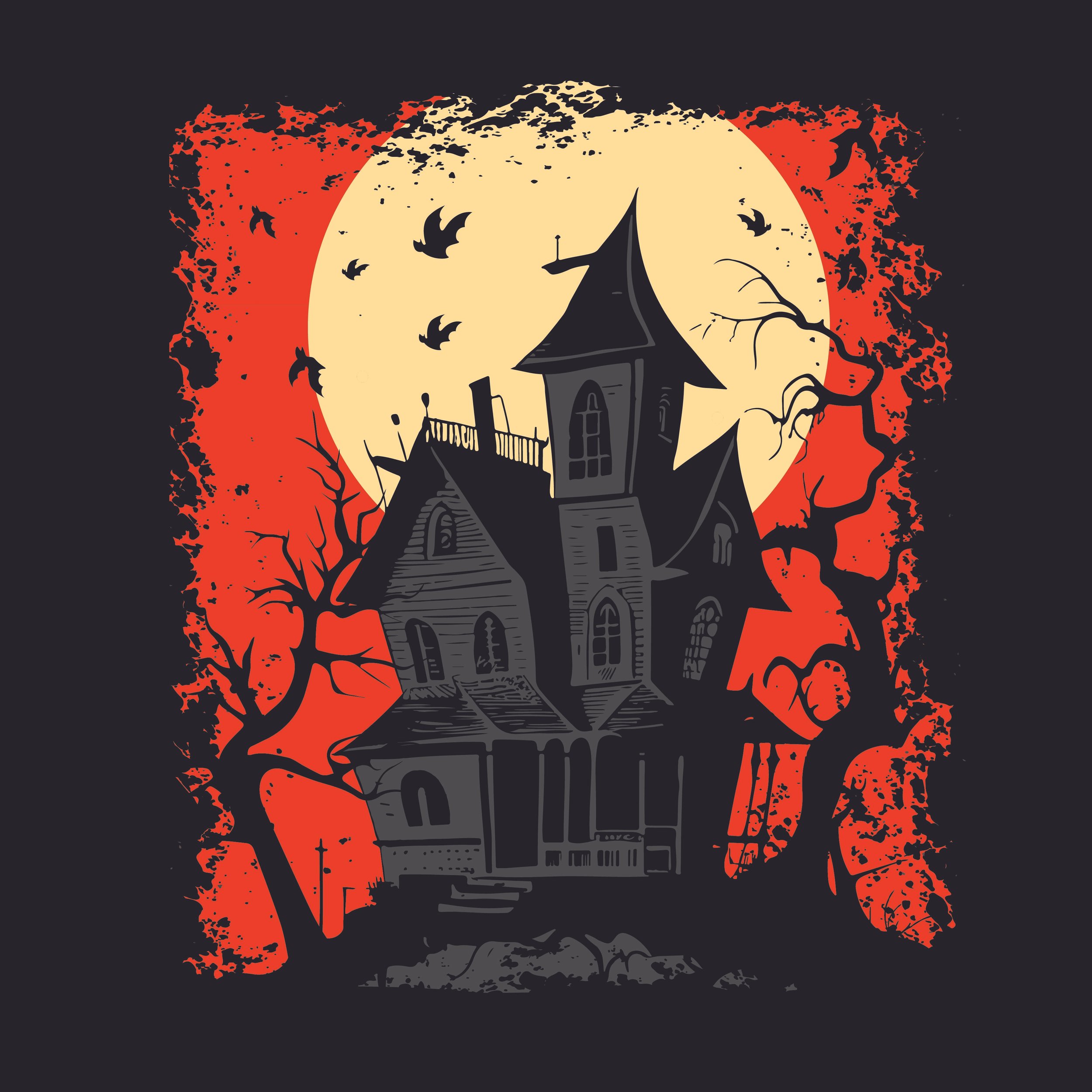 Halloween BEWARE T-Shirt - Full back