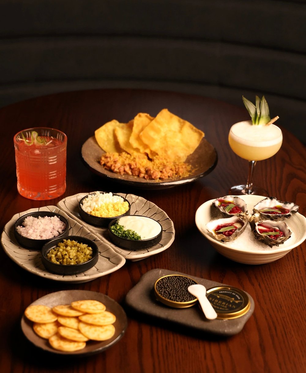 Open-air rooftop terrace at Ember & Ash