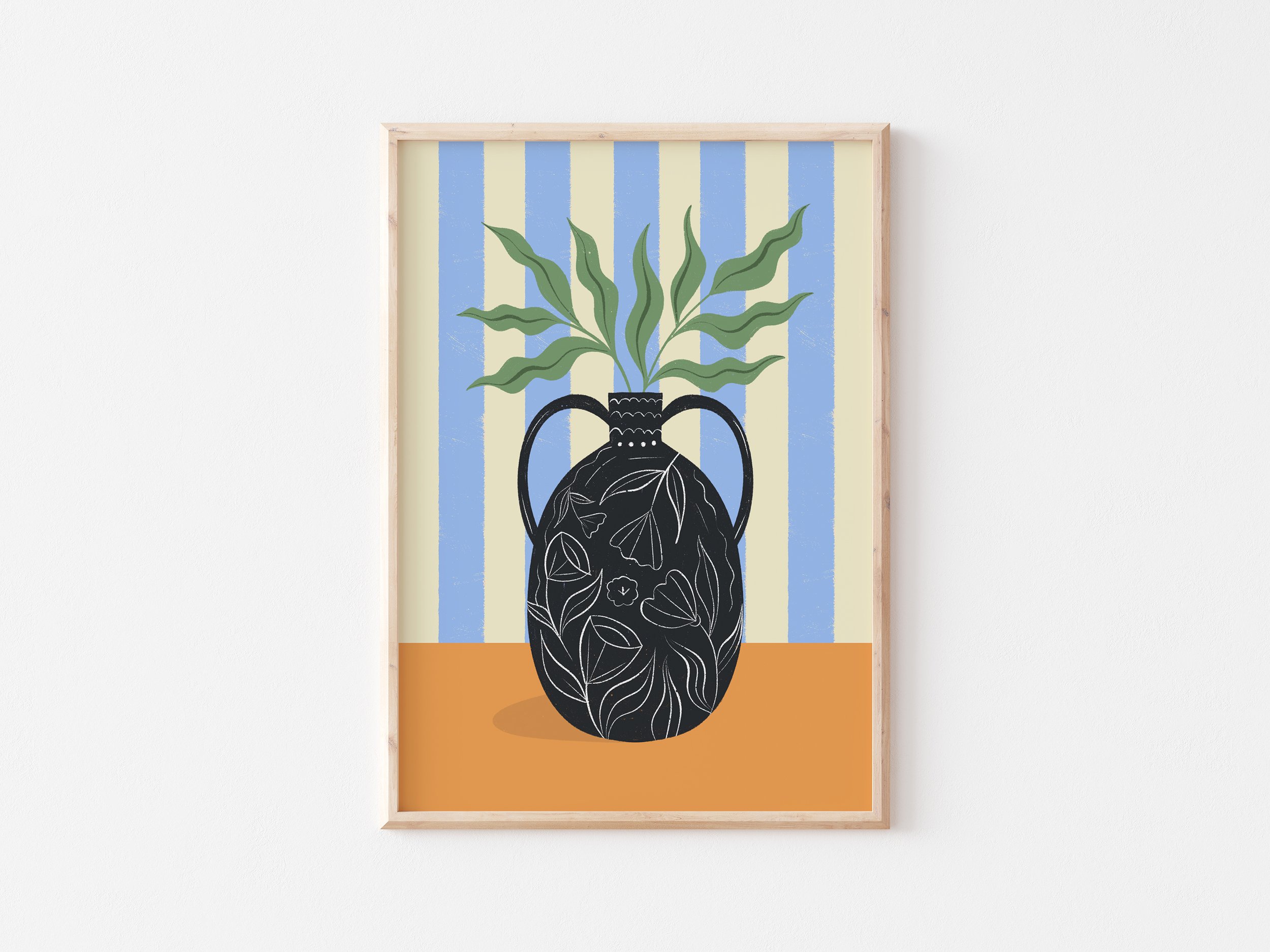 Black Vase Art Print