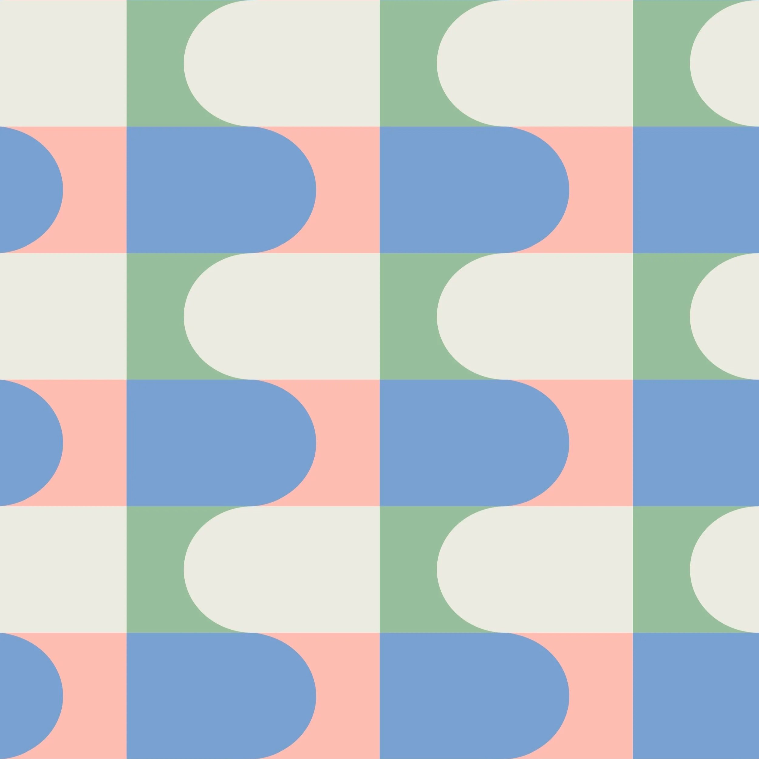 Retro Wavy Stripes (Multi)