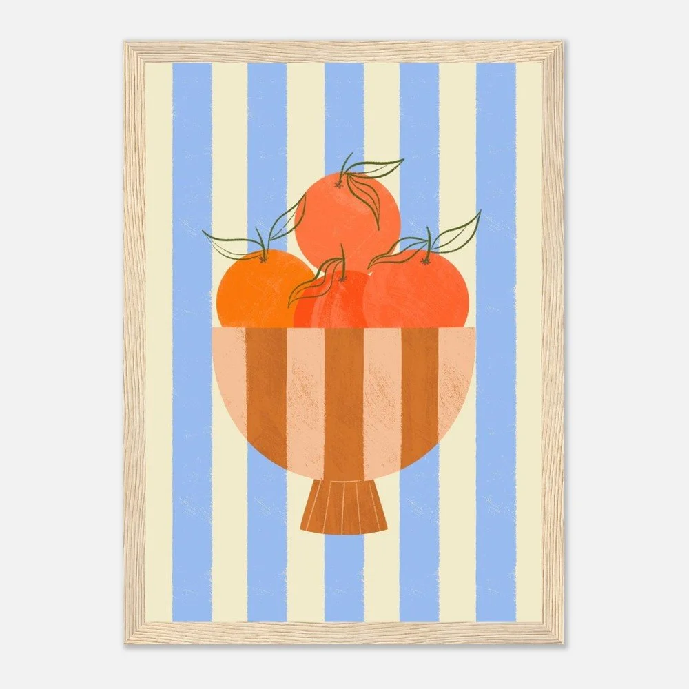 Les Oranges - Wooden Framed Print