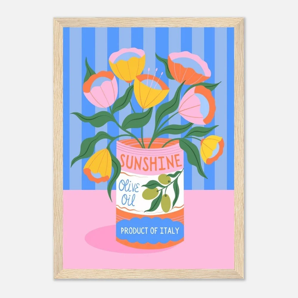 Olive Oil - Wooden Framed Print