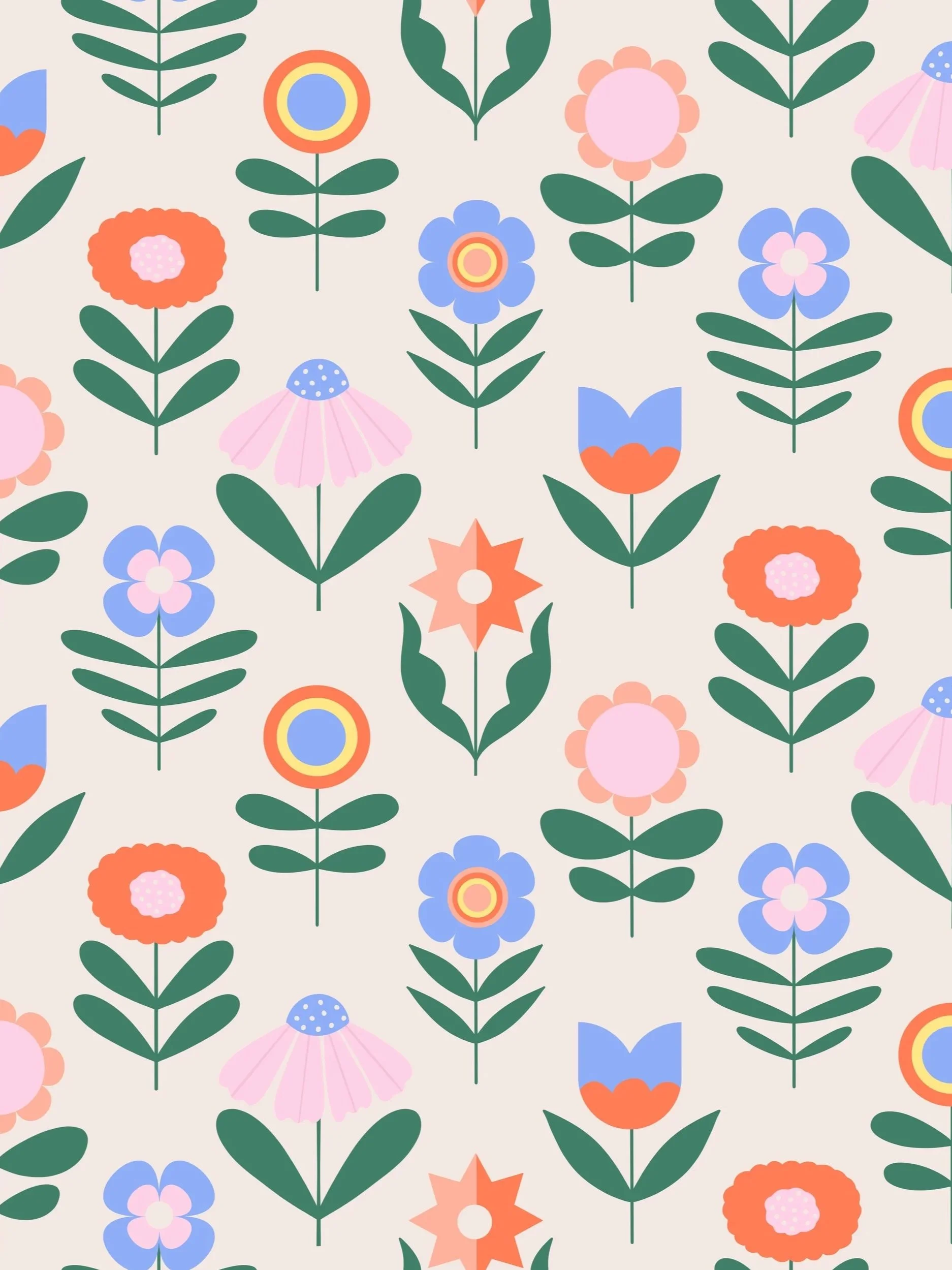 Folk floral pattern, 2026