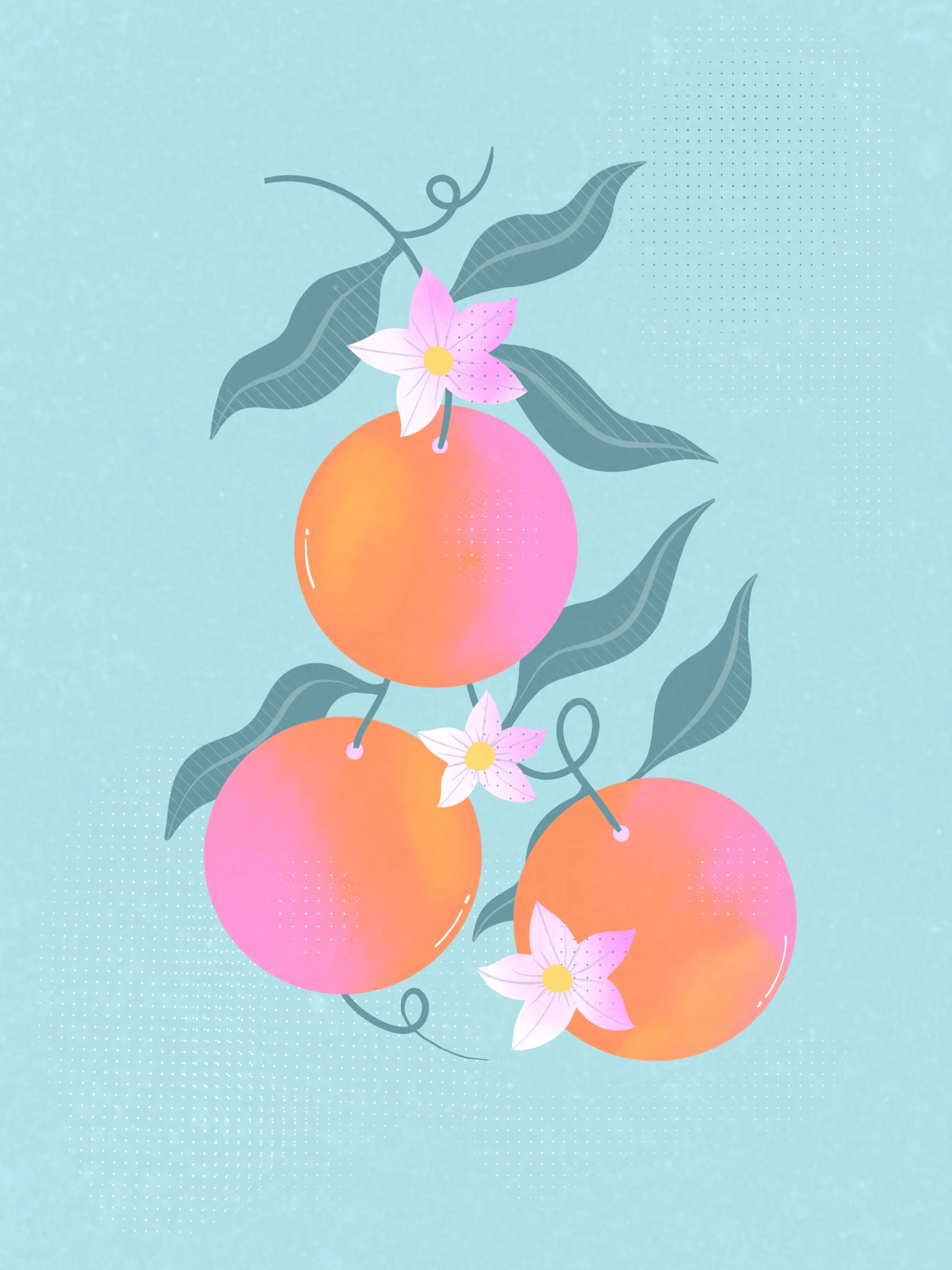 Dreamy orange branch, 2024