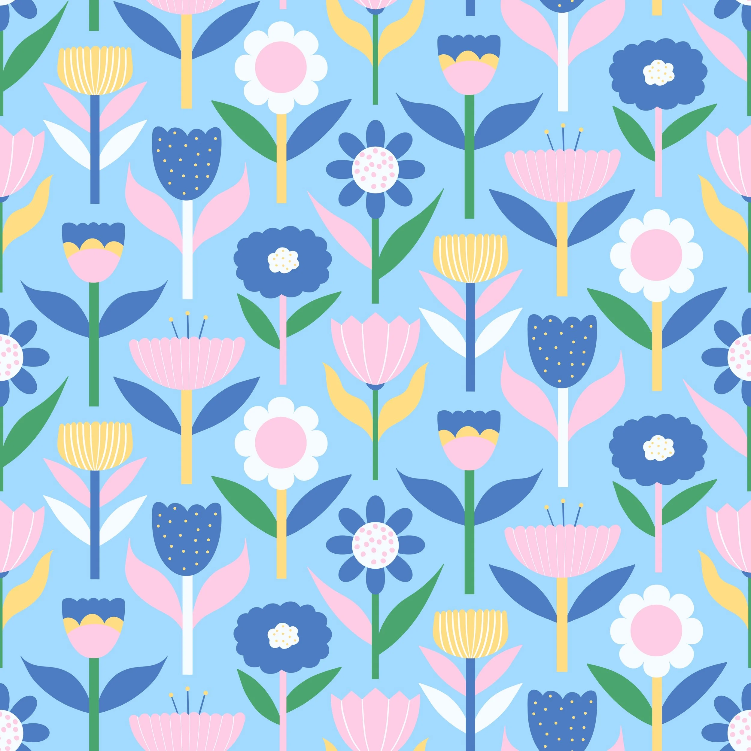 Scandinavian Folk Flowers