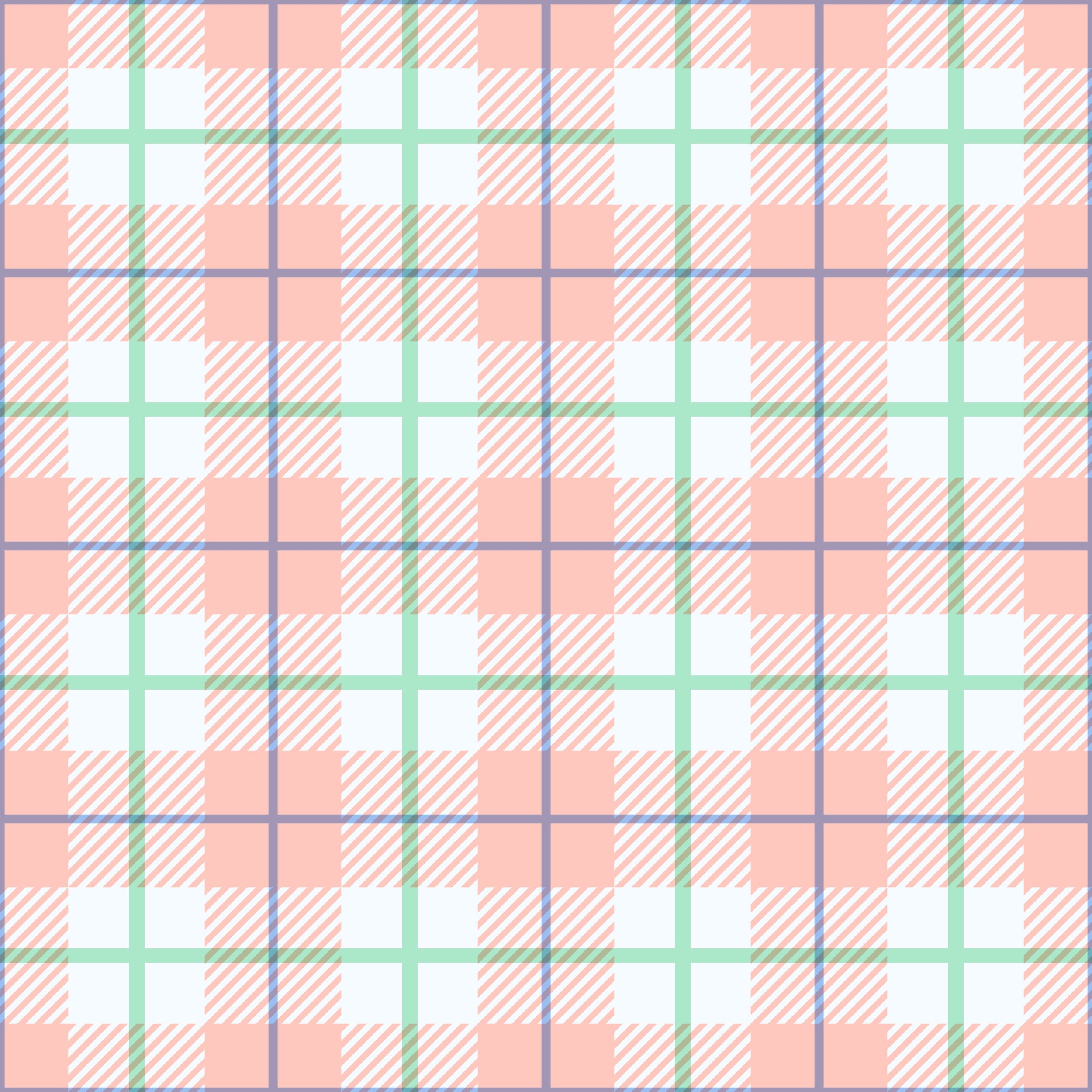 Plaid (Peach)