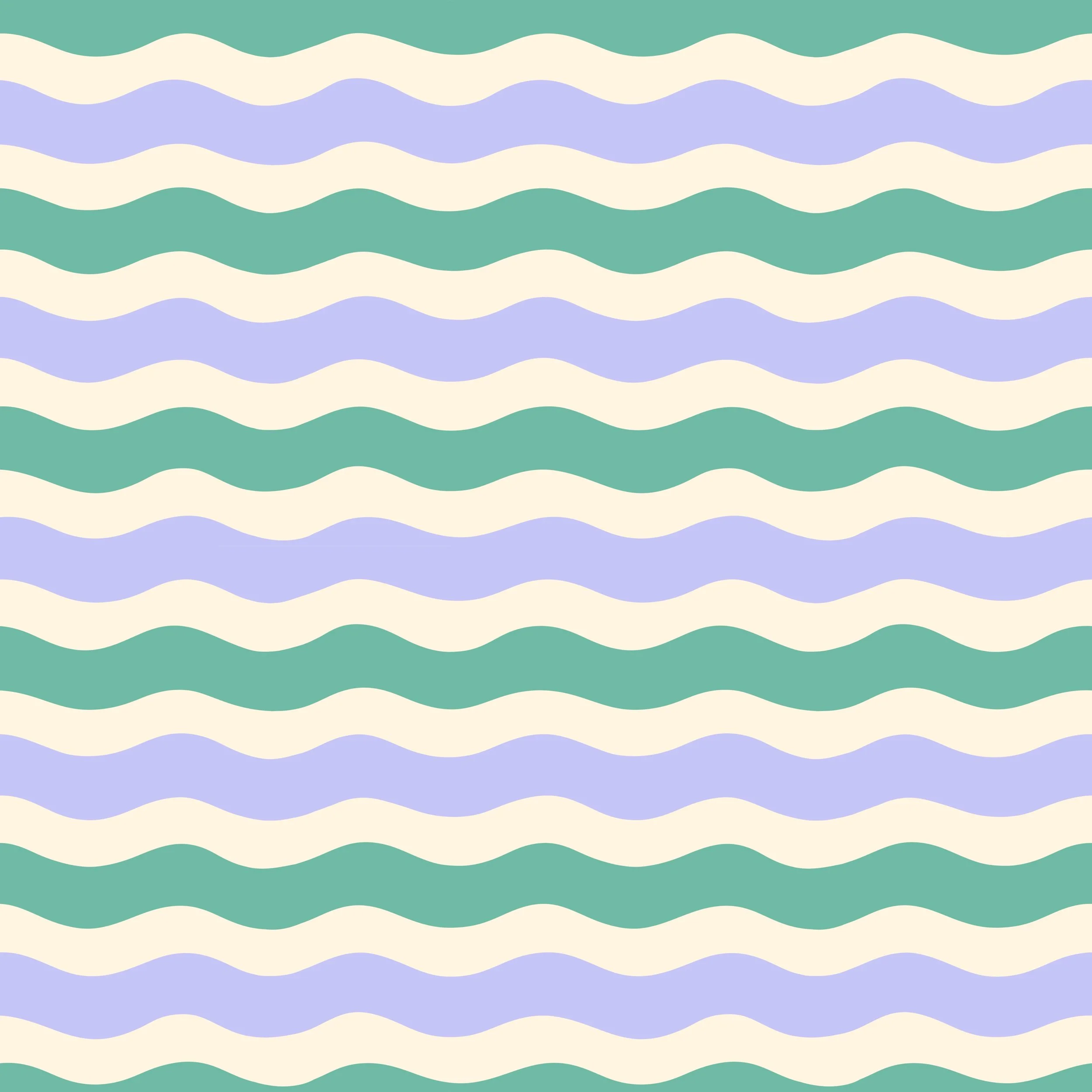 Wavy Stripes (Green/Lilac)