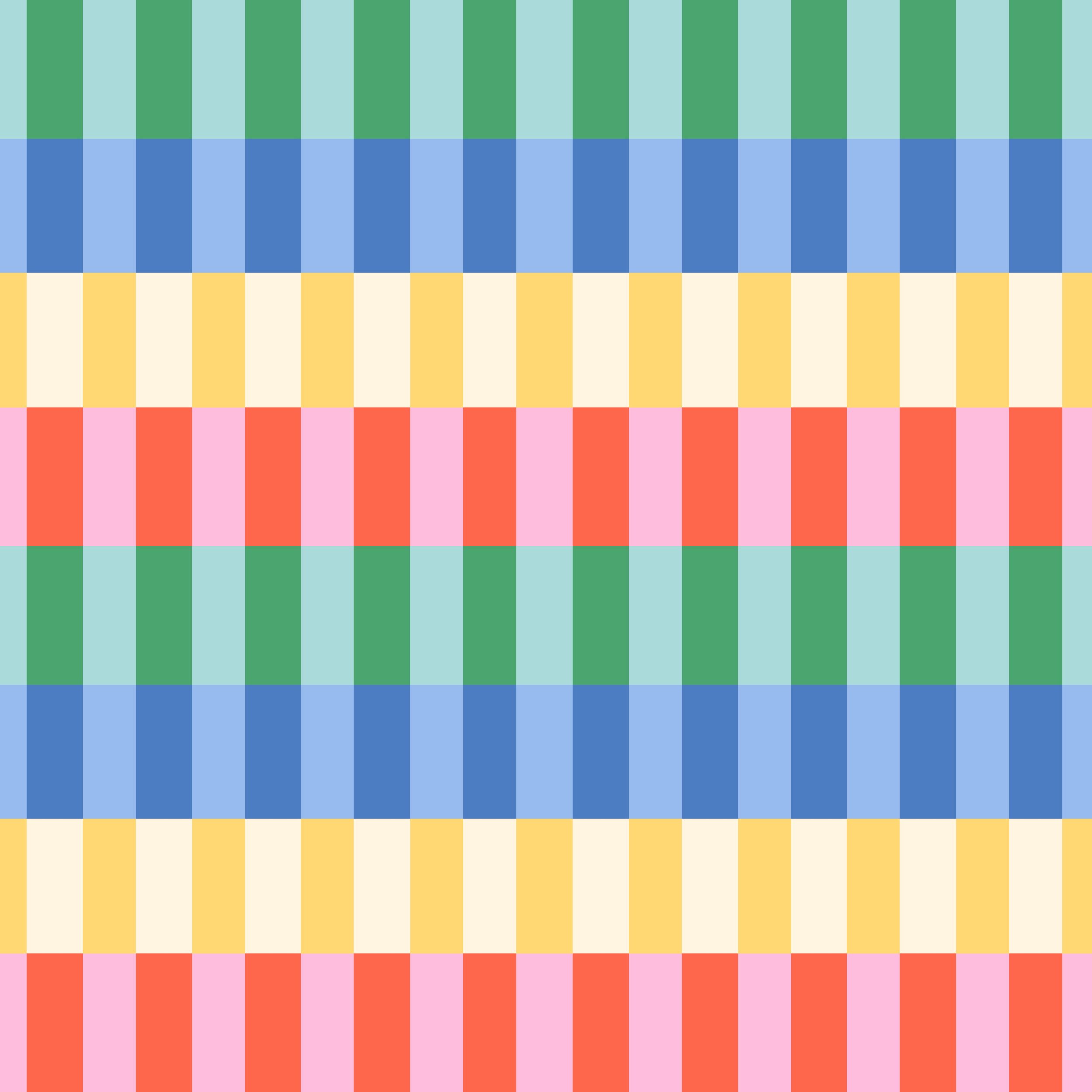 Staggered Stripes (Bright)