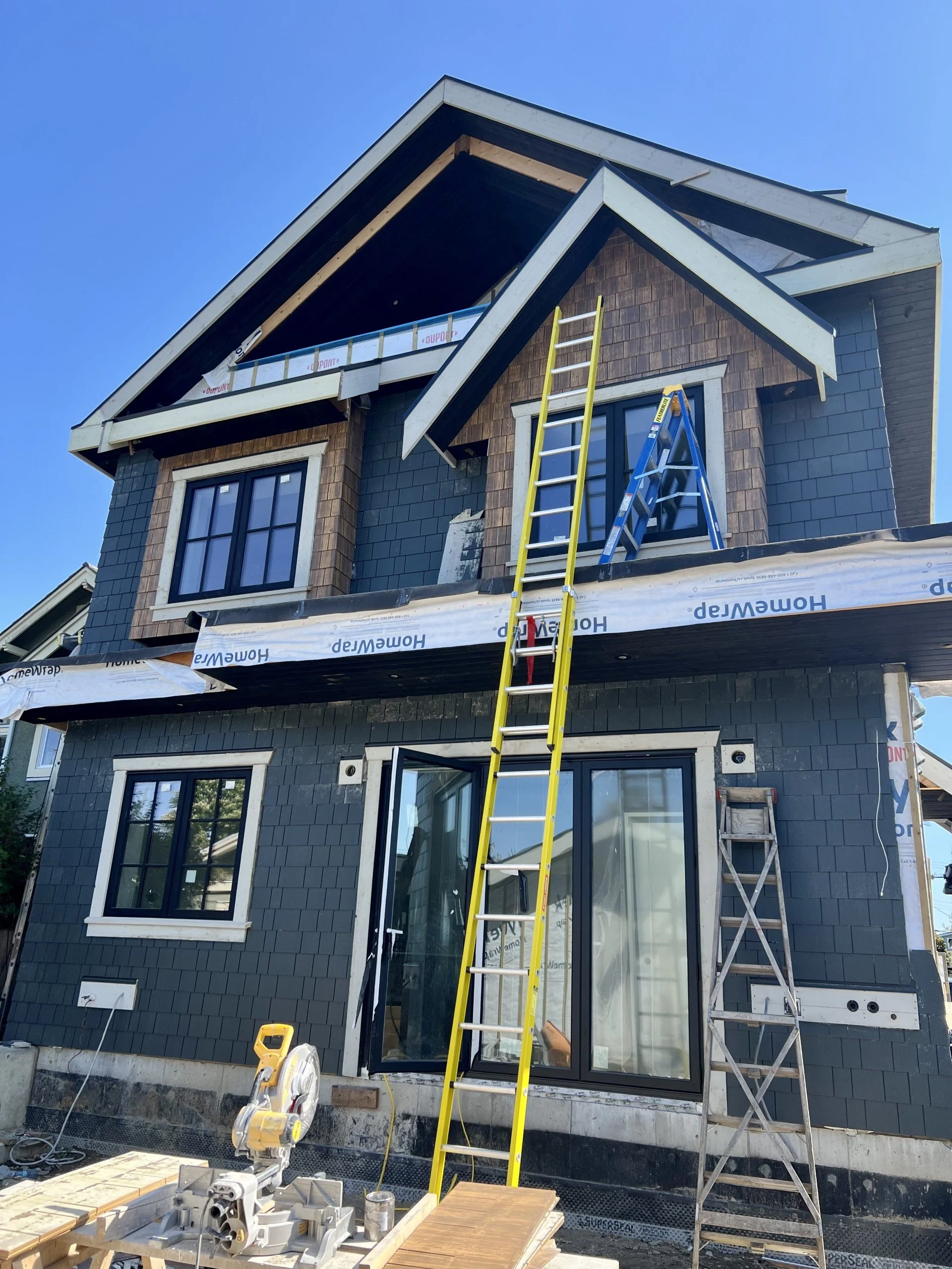 New home under construction by FalconCity General Contractor in Metro Vancouver, BC.